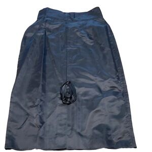 Baldanza 100% silk vintage black midi Skirt